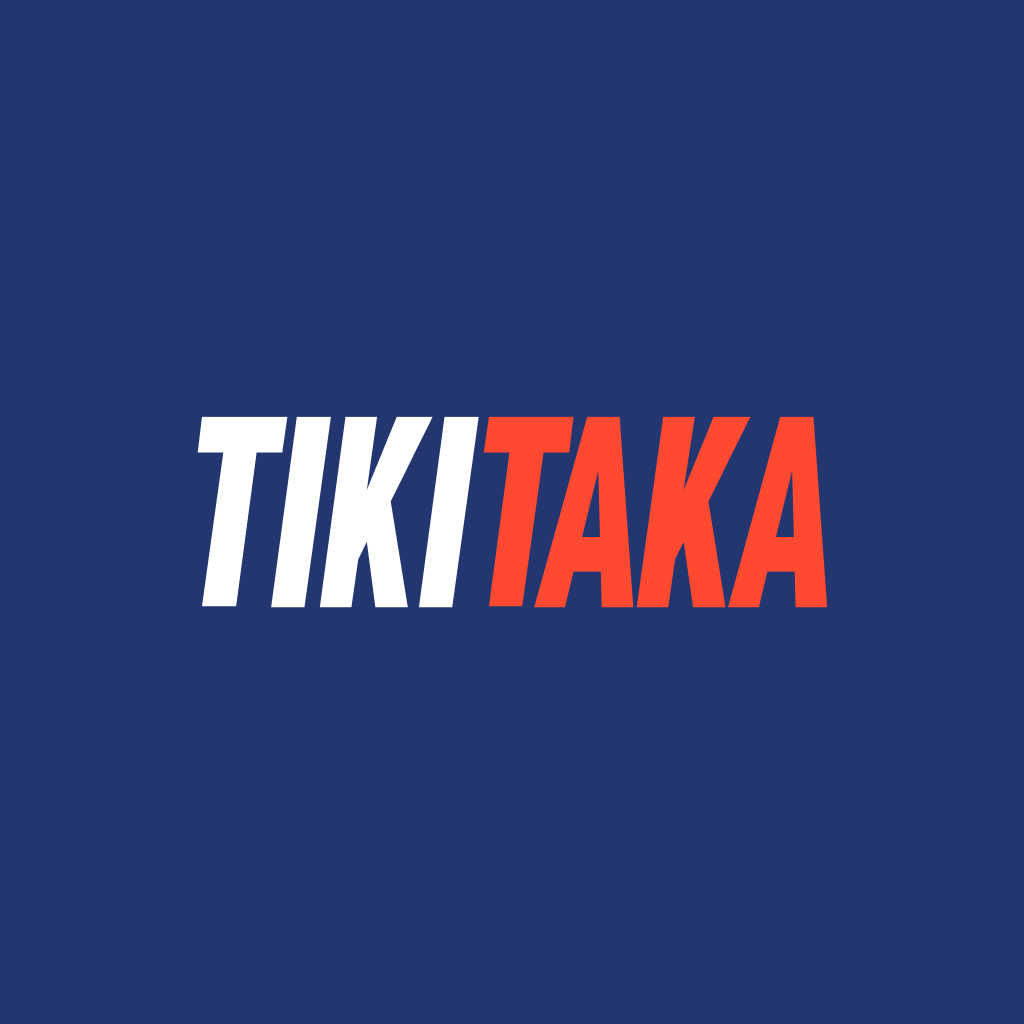 TikiTaka casino logo on blue background