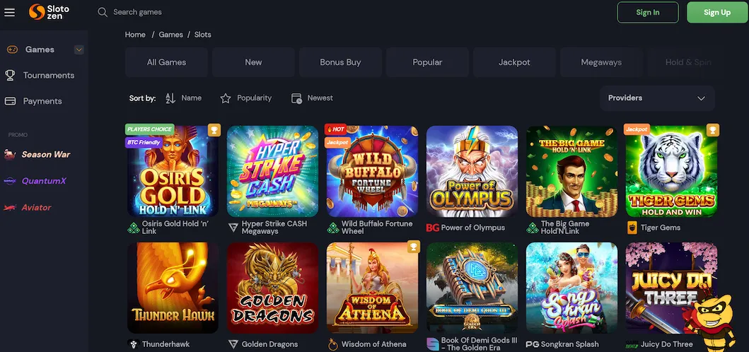 slotozen casino games